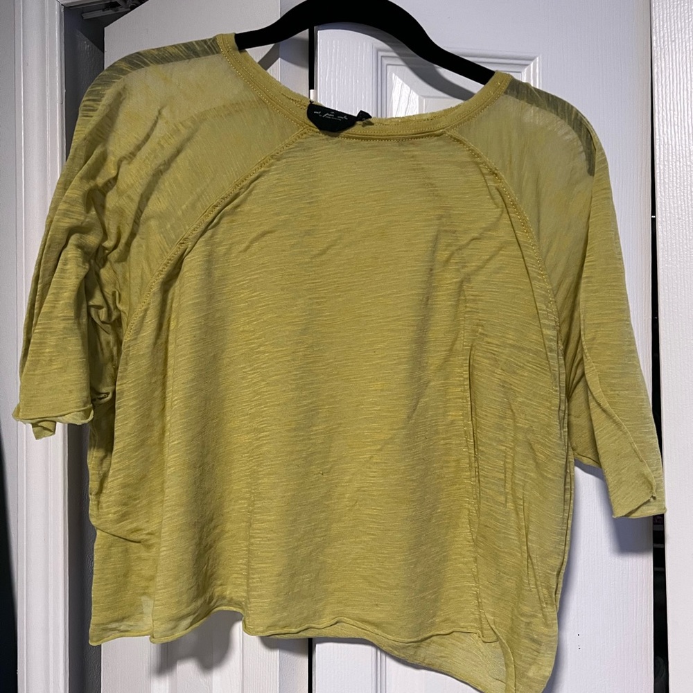 out from under sheer crop tee
